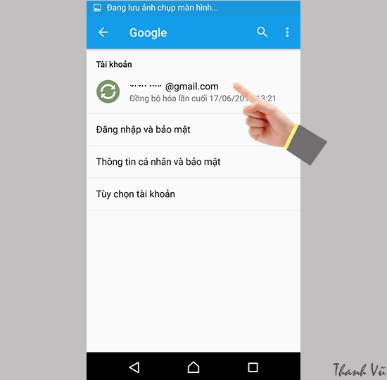 Huong dan xoa tai khoan Gmail tren Sony Xperia M5 Single Sim 4